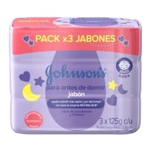 JOHNSON’S® baby jabón cremoso en barra para antes de dormir